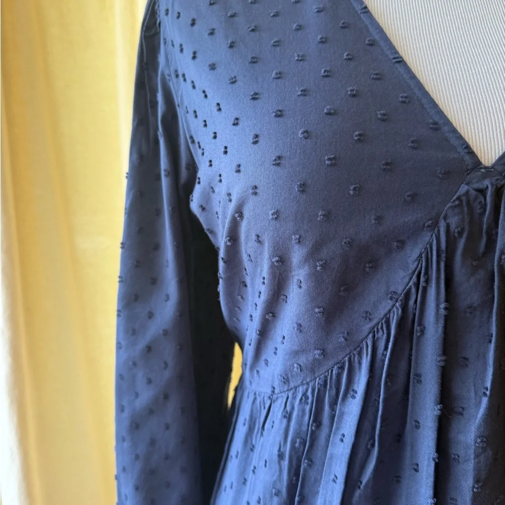 Navy Long Sleeve Dress - Picture 2 of 7